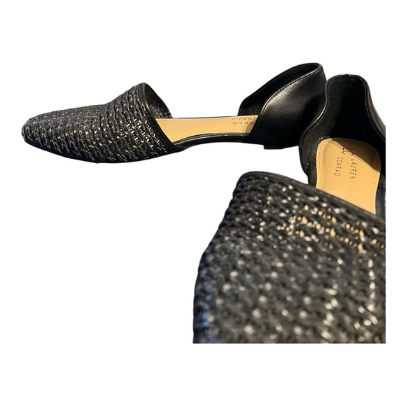 LC Lauren Conrad Black Woven D’Orsay Flats – Size 9.5 - Picture 6 of 8